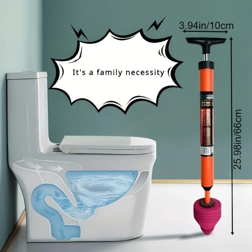 High-Pressure Toilet Plunger - Air Pressure Tool for Unclogging Toilets, Sinks, and Showers, Bathroom Maintenance, Shower Drain Maintenance