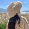 Fluffy Fur Bucket Hat For Women Plush Fisherman Hat Warm Women'S Winter Hat Thicken Cold Snowy Day Panama Cap Chrismas Gifts