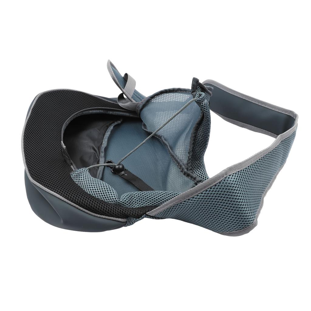 Pet Sling Breathable Mesh Portable Single Shoulder Bag Dog Carrier Sling for Outdoor Travel Black