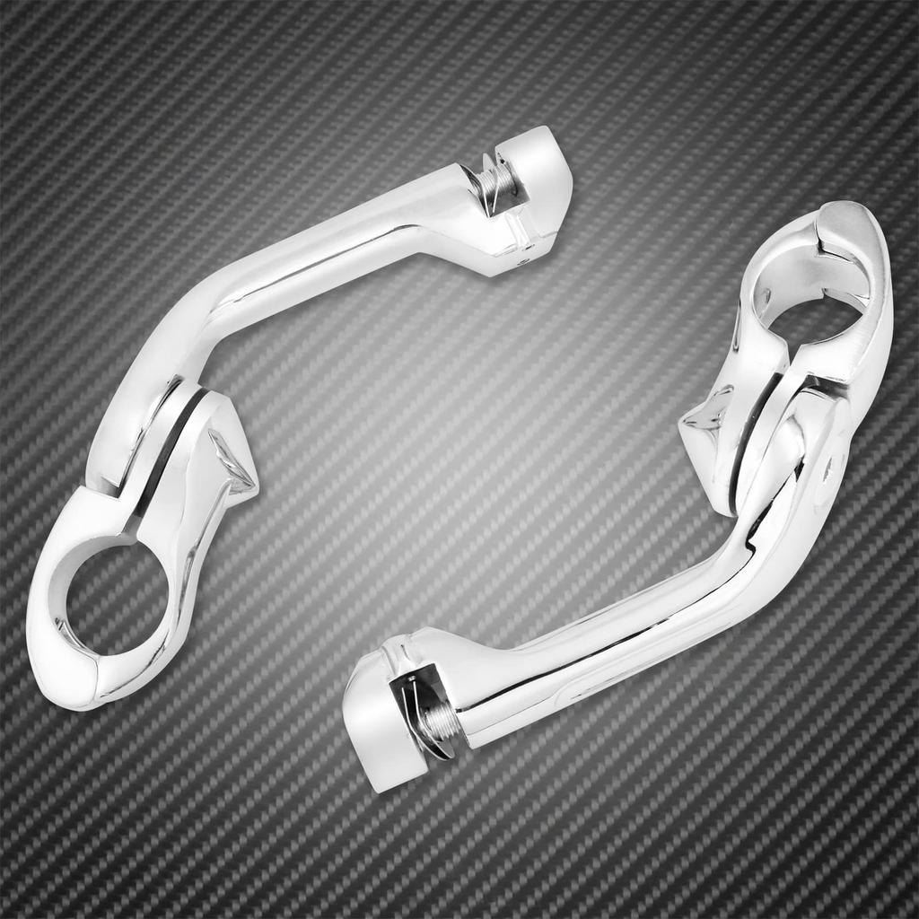 HDBUBALUS Motorcycle Universal 1.3 inches (32 mm) Highway Foot Peg Pedal Long Type for Harley Suzuki Kawasaki BMW