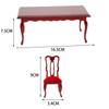 1 Piece Diy Accessories Miniatures Wooden Retro Simulation Dining Table Chair 1:12 Dollhouse Furniture Toy