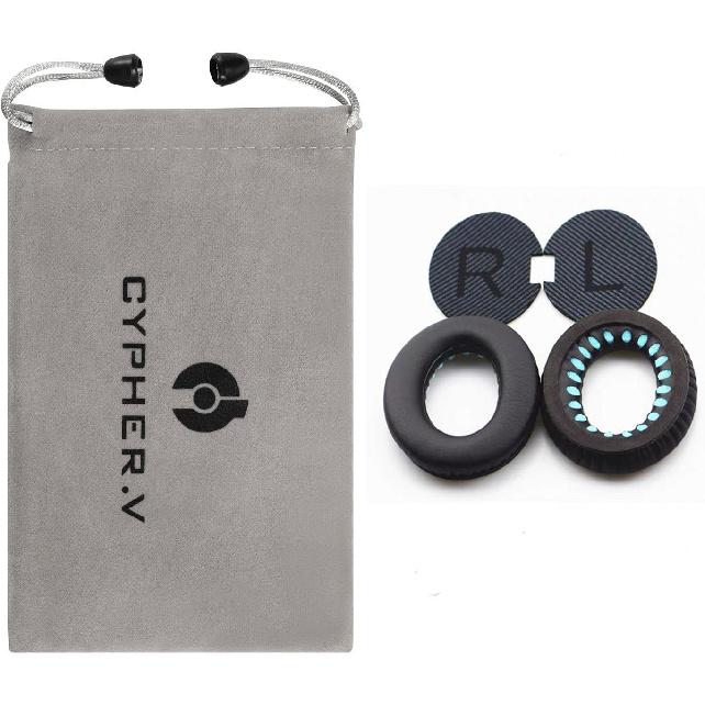 Headphones Replacement Ear Pads Cover,for Bose Quietcomfort QC15 QC25 QC35 35 ii Headsets (Black)