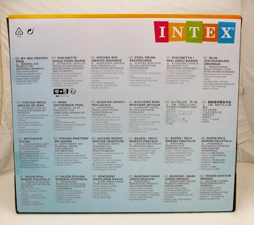 INTEX My Sea Friends Pool, 163 x 107 x 46 cm, 57482 [Official Japanese Product] [Pattern cannot be specified]