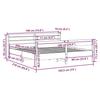 VidaXL Bed Frames Without Mattress White 180x200 Cm Solid Pine Wood 3306919