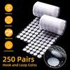 Hook and Loop Dots Self Adhesive 20mm ZAWTR 500 Pcs Sticky Back Coins Double Sided Strong Sticky Hook and Loop Tapes Waterproof DIY Stickers Crafts