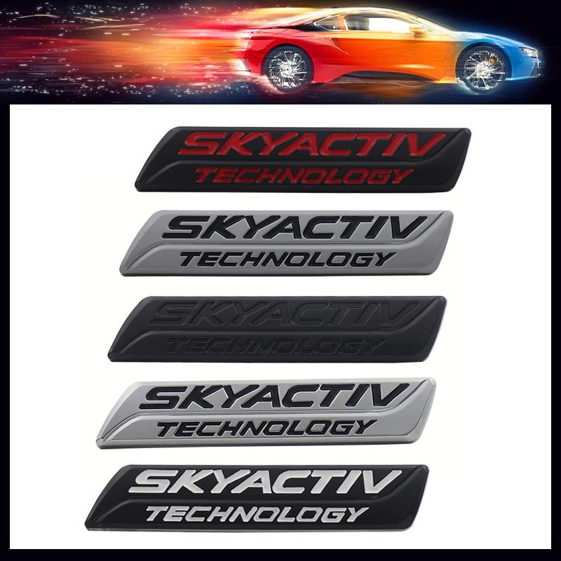 3D Car Styling SKYACTIV TECHNOLOGY For Car Hood Fender trunk Rear Bonnet Nameplate Decal Emblem Badge Sticker