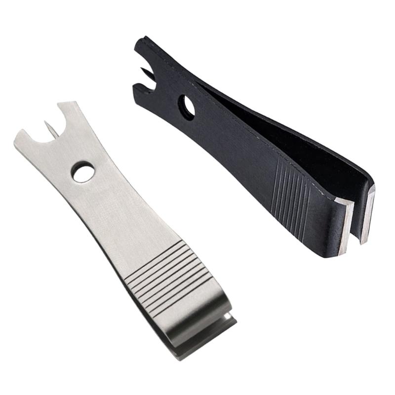 2ks Nůžky na stříhání vlasce s háčkem Čistič očí Pin Nástroj na řezání vlasce Nůžky na vlasec z nerezové oceli