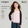 Girls' Cloud Pony Embroidered Raglan Long-Sleeve T-Shirt