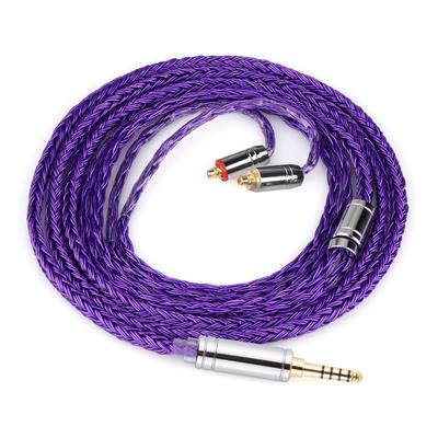 Tripowin Zonie 16 Core Silver Plated Cable SPCHIFI Earphone Upgrade Cable & (4.4mm-MMCX, Violet)