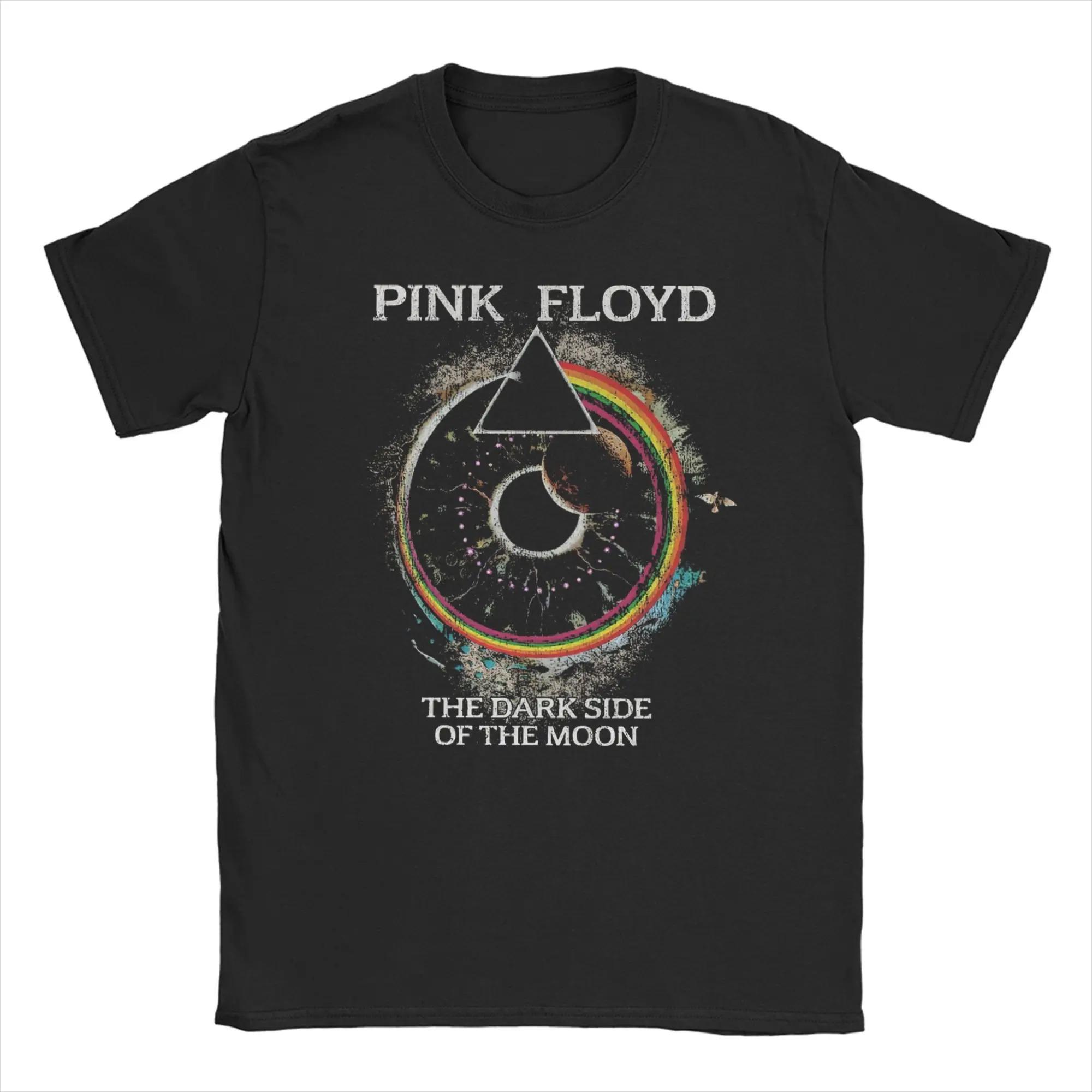 

Футболка Pink Floyd The Dark Side of the Moon Призма, Унісекс Класичний Рок Гурт Вуличний Стиль Футболка, 100% Бавовна Повсякденний Топ з Коротким Рукавом L