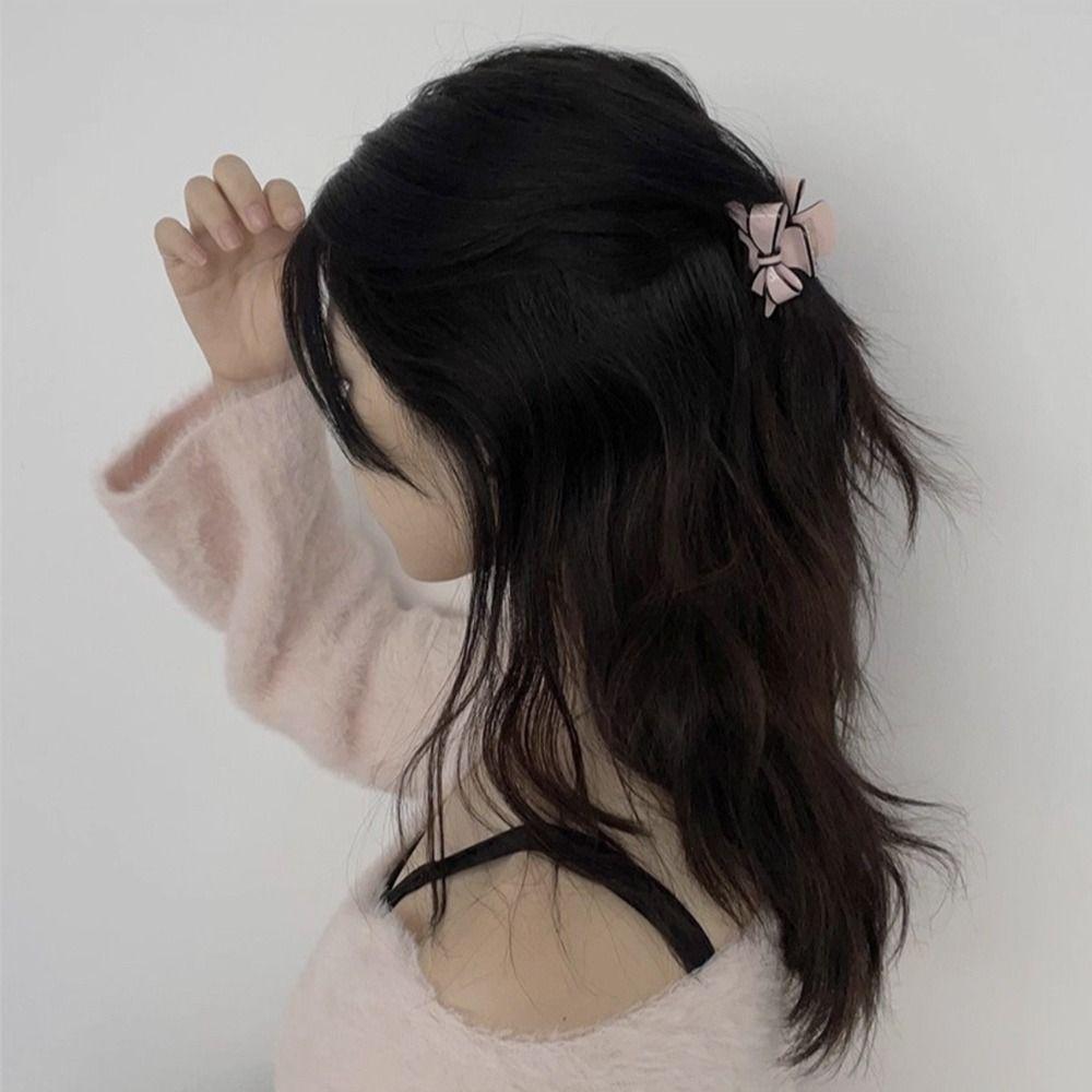 Large Size Acetate Hair Clip High-end Design Double-sided Bow Clip Hairpin  Girls Hair Ornament
