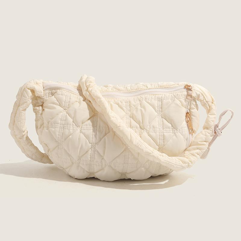 

2024 весна новая легкая сумка-саквояж плиссированная сумка-тоут облако пузырь сумка-мессенджер сумка-мешок вниз женская