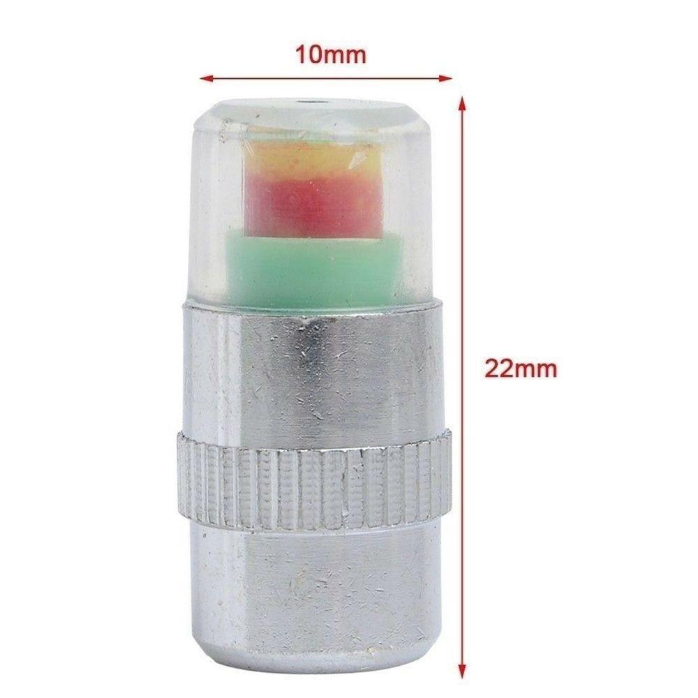 Automotive Alert External Tire Cap Tire Pressure Gauge Monitor Tire Pressure Cap Valve Nozzle
