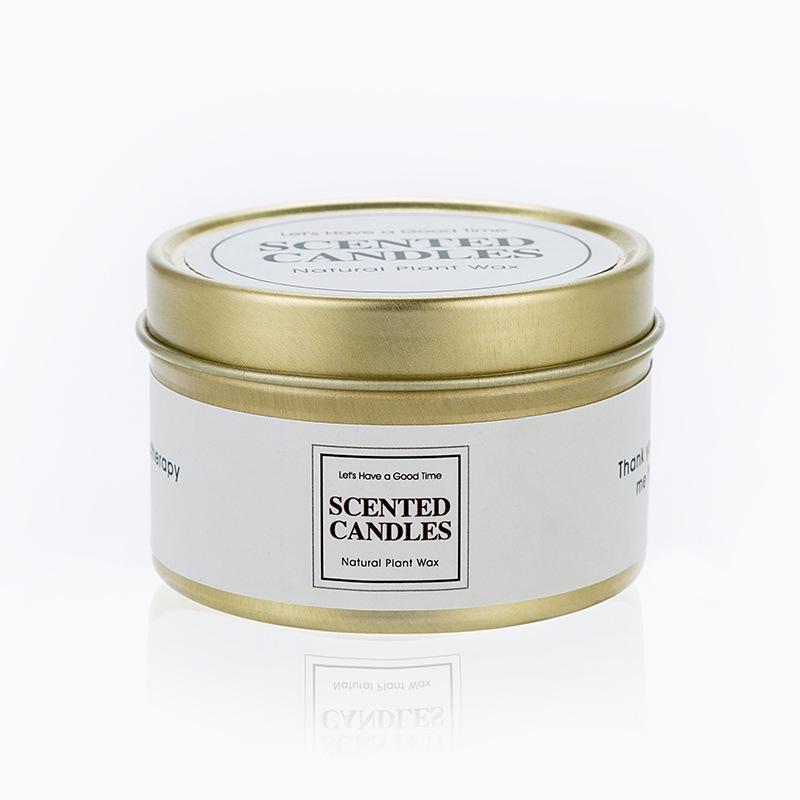 High-Quality Tinplate Aromatherapy Candles: Long-lasting and Elegant Scented Decor for Birthdays and Bedrooms