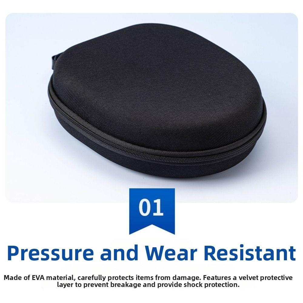 Langlebige stoßfeste Kopfhörer-Tragetasche Reißverschluss Harte EVA-Kopfhörer-Aufbewahrungstasche Universelle Schutz-Headset-Tasche Kasten Reise