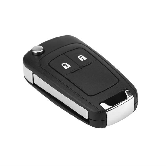 

VBESTLIFE coque de clé à 2 boutons Étui à télécommande pliable à 2 boutons pour clé de voiture pour Vauxhall Opel Astra