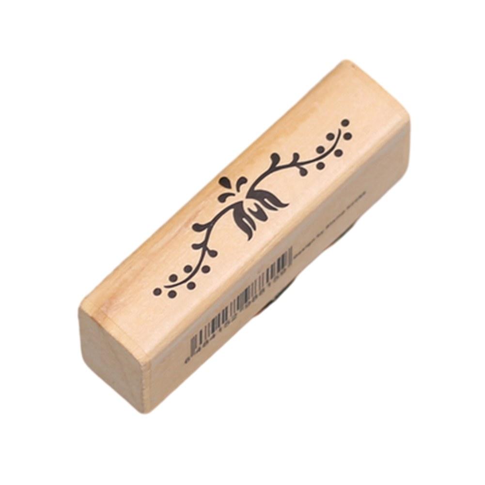 Blumenstempel für Scrapbooking, handgeschriebenes Hochzeitshandwerk, schönes Design, Holzgummi, Blumen-Spitzenstempel, Dekoration