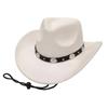 European Wool Rolled Design Unisex Sun Hat For Outdoor Travel