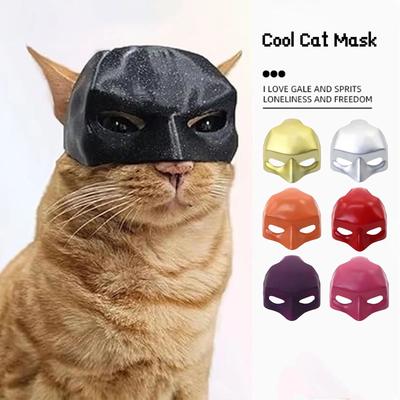 Batman Katzenmaske Niedliche Lustige Katzenmaske Für Haustiere Entzückende Katzenkostümmaske Ideal Für Partys Geschenke Und Spielzeit Katzenmaske