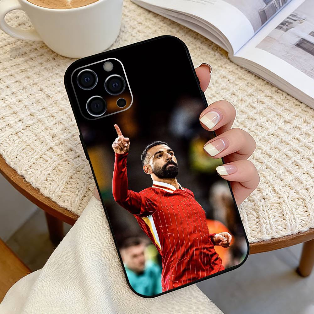 Футбол Мохамед-д Салах-х 10 Чехол для телефона для iPhone 17,16,15,14,13,12,11 Plus,Pro Max,XS,Мягкий силиконовый черный чехол iPhone16Pro