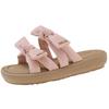 Slippers Women's 2025 New Summer Wear Fashion Flat Bottom One Word Cool Slippers with Skirt Stepping On Shit Soft Bottom Explosion
