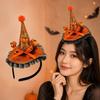 Halloween Witch Hat Headband Kids Adults Costume Accessory With LED Light Decorative Hair Clip