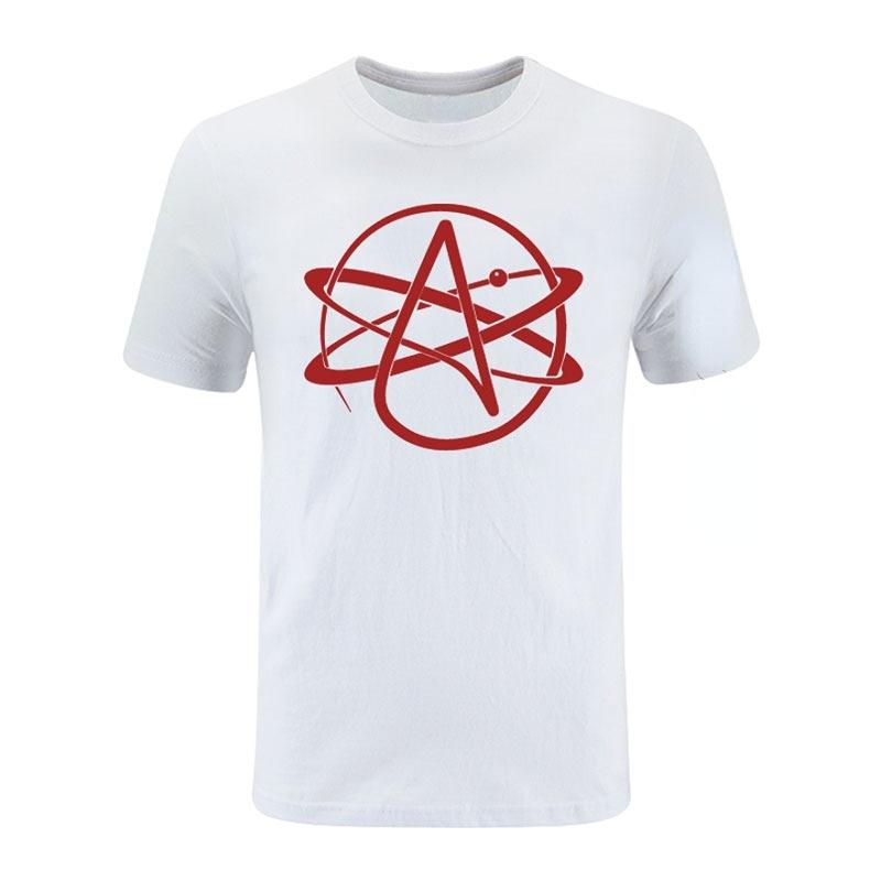 Funny Tshirt Atheist Symbol Men T Shirt FSM Pastafarian Religion Graphic Tshirts Unisex Leisure Loose Tee Ropa Hombre Camisetas