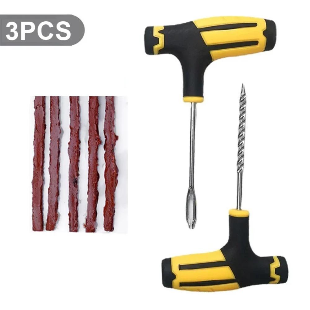 

1Set Urgent Glue Rubber Bacon Strip Free Repair Tire Repair Kit Tire Repair Tool Set Insertion Tool