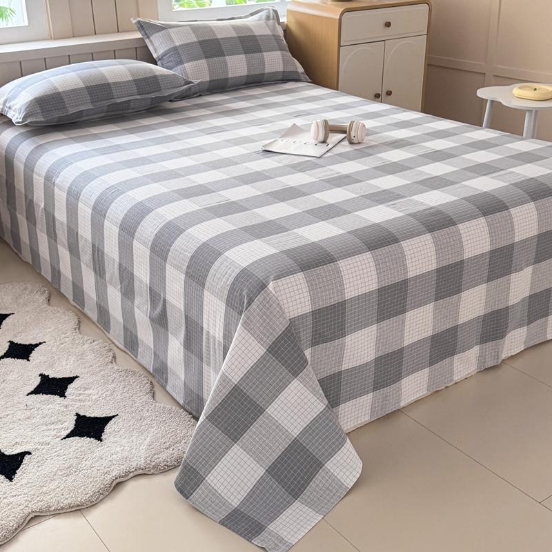 Cotton Thickened Bed Sheet 1pc Plant Flowers Printed Single Double Top King Sheets Pure Cotton Single Size Kids Bed Linen