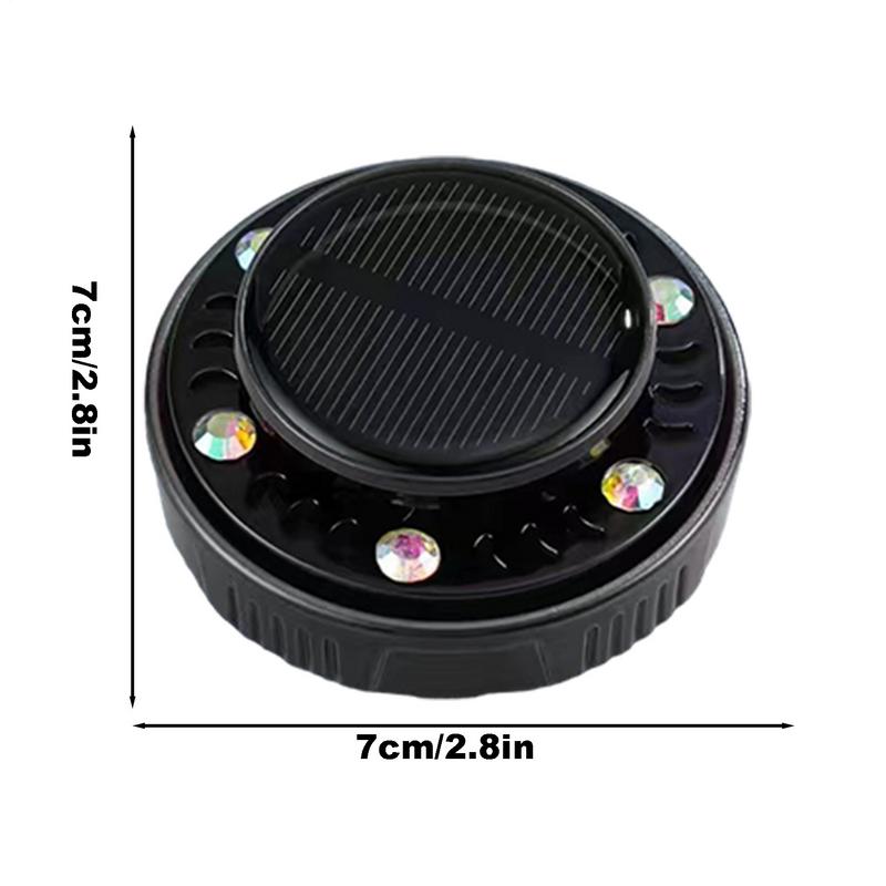 Car Diffuser Air Freshener Solar Powered Fragrance Diffuser Long Lasting Flying Saucer-Shaped Rotating Multi-Functional
