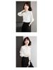 2025 Autumn Floral Long Sleeve Bowknot Chiffon Shirt - Slimming & Tummy Covering