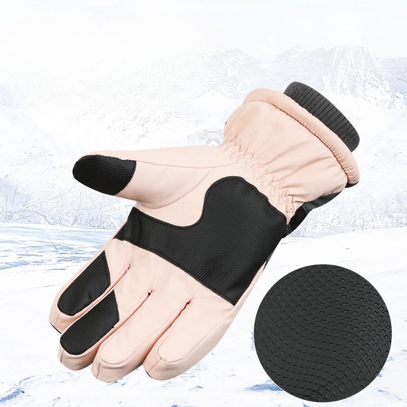 Simple Winter Ski Gloves Outdoor Sports Cycling Men and Women Same Style Warm Waterproof Windproof Touch Screen