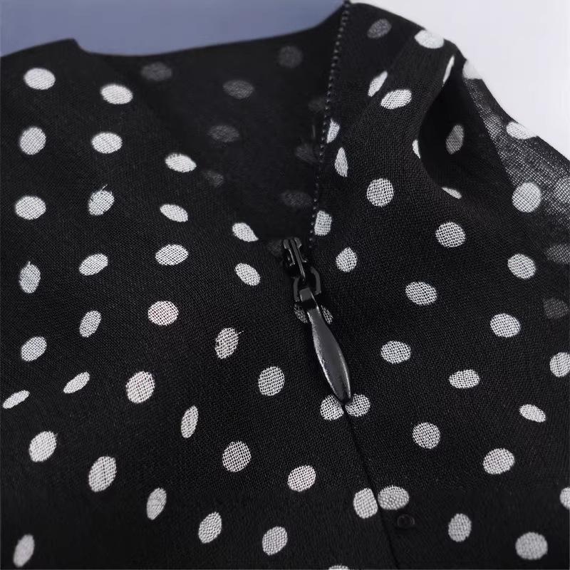 European & American 2025 Winter Polka Dot Midi Skirt