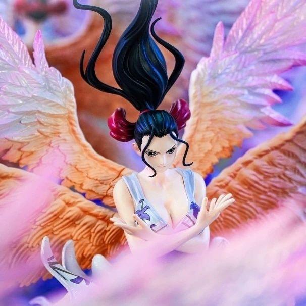 34cm JT Toys One Piece Anime Figure Nico Robin Figure 6 Wing 2 Heads Version Robin PVC Statue Model Ornament Collect Gift Toy