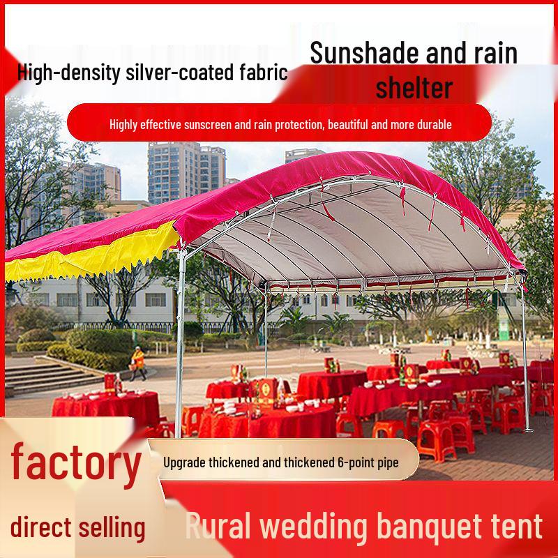 Rural Outdoor Banquet Tent: Sunshade & Rainproof Parking Shelter