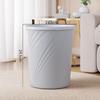 Yuzhuxun Small Grey-White Trash Cans with Thickened Ring (4-Pack)