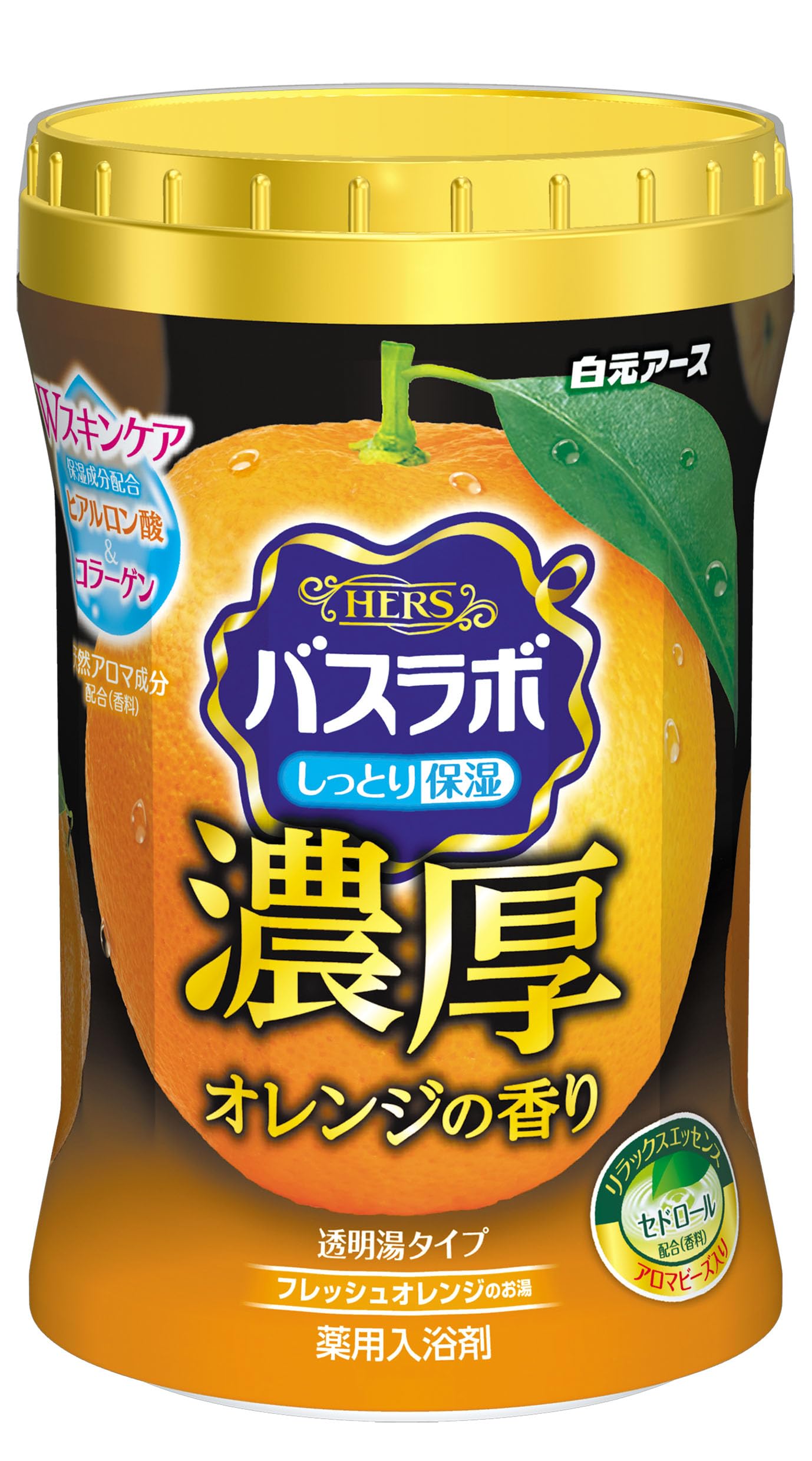 

HERS Bath Lab Bottled Rich Orange Scent Bath Additives 600g оранжевый