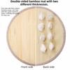 30/40/50cm Bamboo Dumpling Tray Eco-Friendly Dumpling Display Pad Food Storage Plate  Food Storage