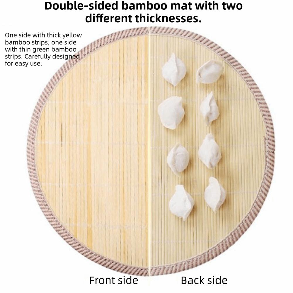30/40/50cm Bamboo Dumpling Tray Eco-Friendly Dumpling Display Pad Food Storage Plate  Food Storage