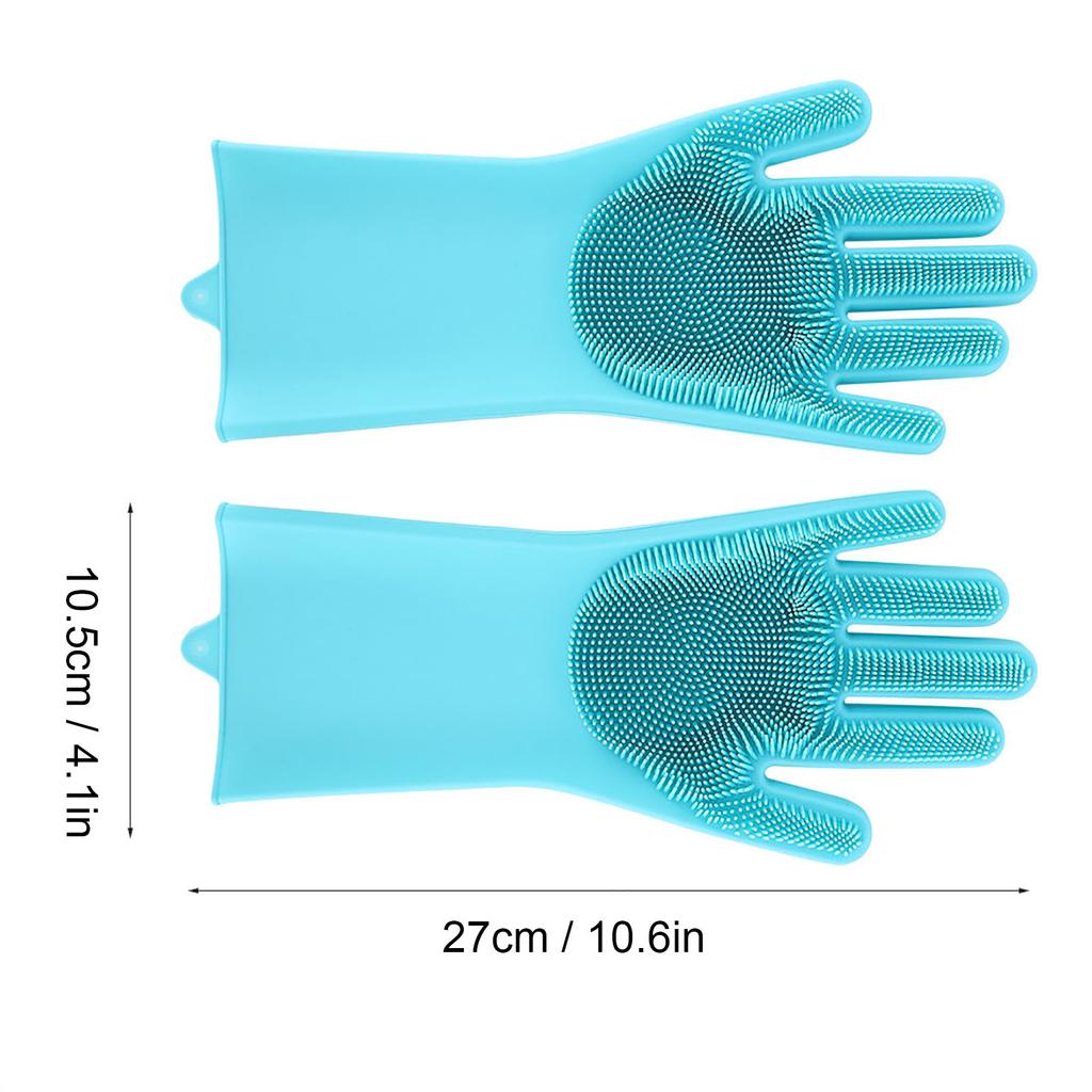 2Pcs Pet Cat Dog Bathing Massage Shower Gloves Multifunctional Cleaning Brush
