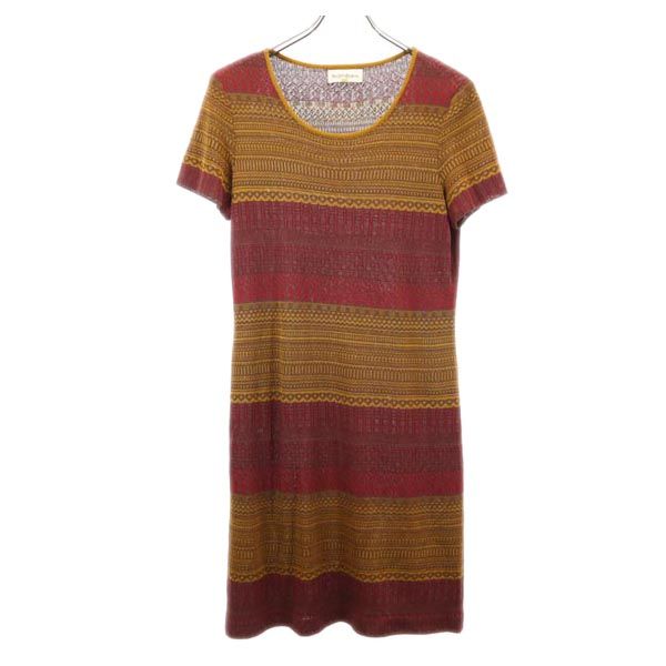 YVES SAINT LAURENT Overall handle Short sleeve knit one piece L Women Used