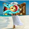 Personalized customized proof beach towel with One Piece Chopper pattern - soft, absorbent,quick-drying,perfect swimming,camping&bathing