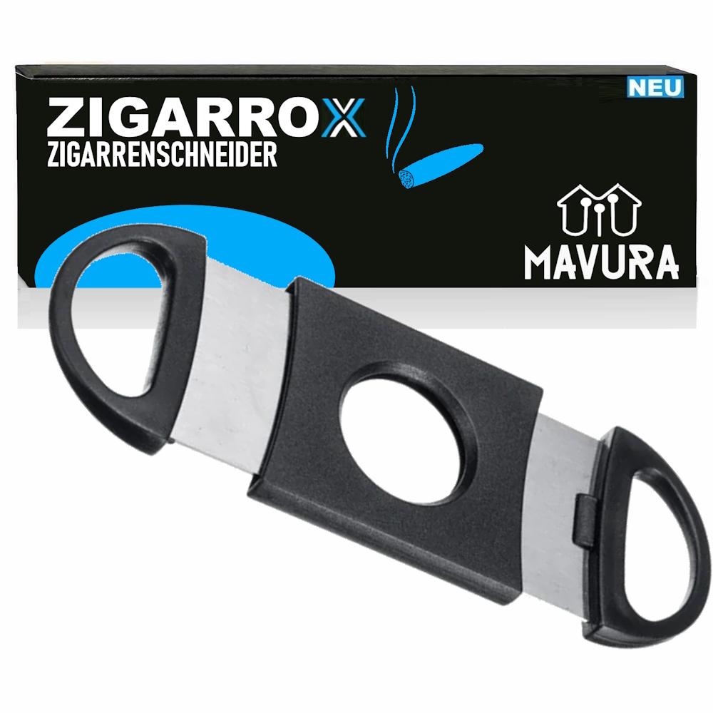 ZIGARROX Zigarrenschneider Zigarrenabschneider Cutter mit Edelstahl Doppelklinge