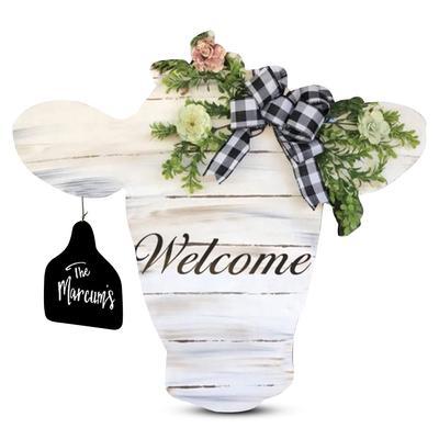 Front Door Hanging Welcome Sign Patios Porch Board Home Farmhouse Decoration Outdoor Decor Housewarming Art Craft Supplies