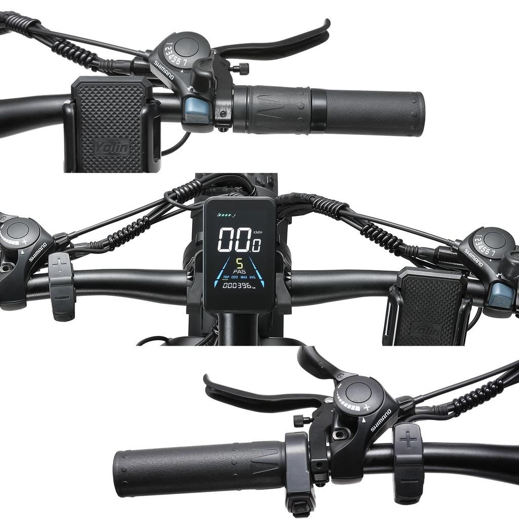 KETELES K800 Dual Motor Electric Bike with 2000W, 48V 23AH Battery, 26" Fat Tires, Lockable Suspension Fork Road E-Bike