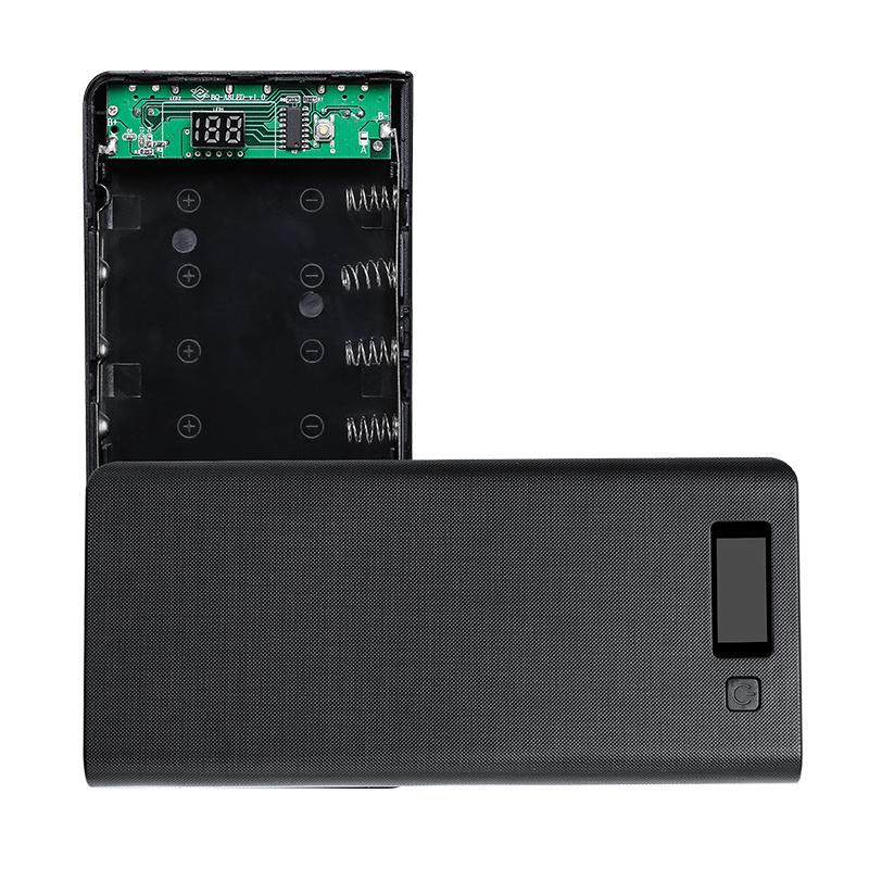 DIY Hülle 8*18650 Akku Powerbank Dual USB zum Aufladen von Telefonen 18650 Akku Aufbewahrungsbox Gehäuse Ohne Akku