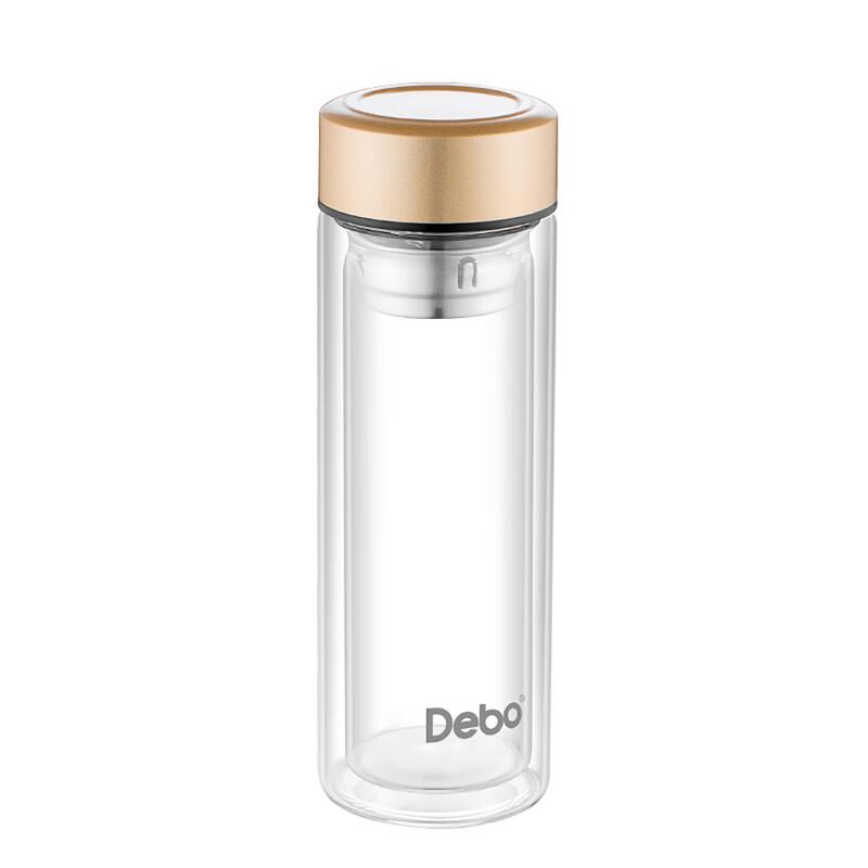 Debo Student Double-Layer Glass Water Bottle