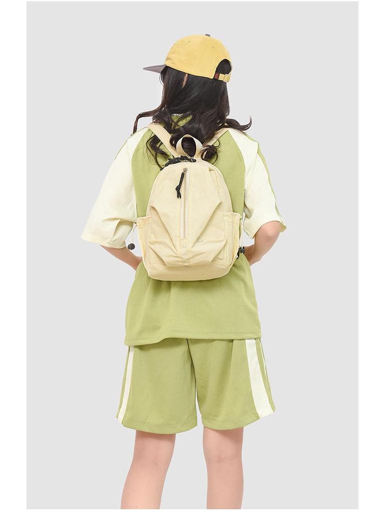 Women's Casual Outdoor Backpack - Lightweight, Solid Color for Junior & High School Students