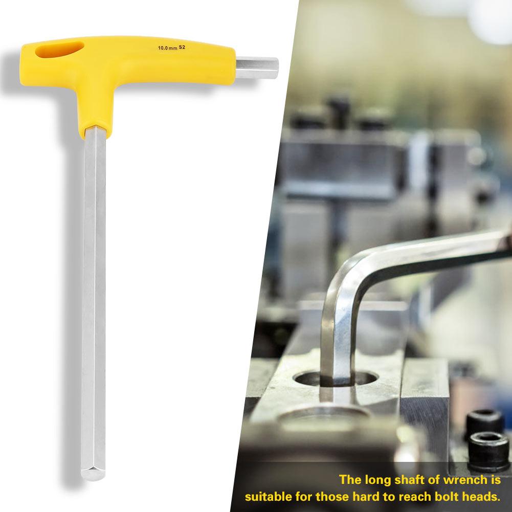 10mm Metric T handle Hex Wrench Double Ended Long Reach Screw Driver Tool
