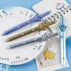 Back To School Season 10pcs 0.38mm Creative Sword Shape Neutral Pen, Student Prizes Black Signature Pen Stationery,Smooth Writing Office Supplies.